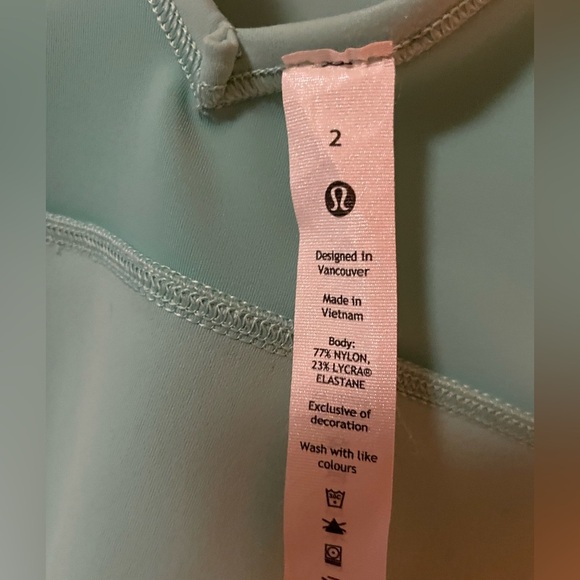 Lululemon Power Pivot Everlux Tank Top Motif Mint Green Reversible - Picture 14 of 14